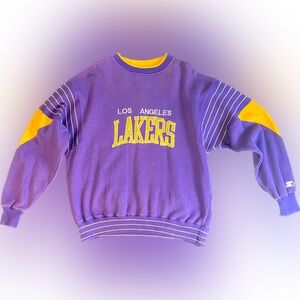 80’s Vintage Starter NBA Los Angeles Lakers Crewneck Sweatshirt Size XL